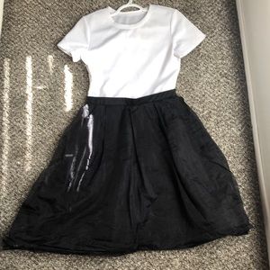 White and Black dress